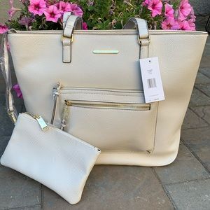Steve Madden Tote Bone Color New with tags